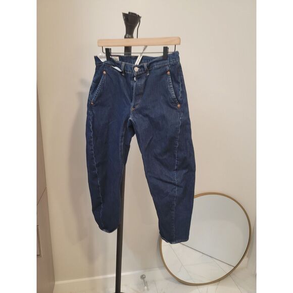 Levis LEJ 570 Jeans Mens 30x30 Blue Engineered Baggy Tapered Pants Dark